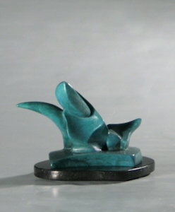 MB-S077 Sculpture, Bronze, Dragon Blueprint $1030 at Hunter Wolff Gallery